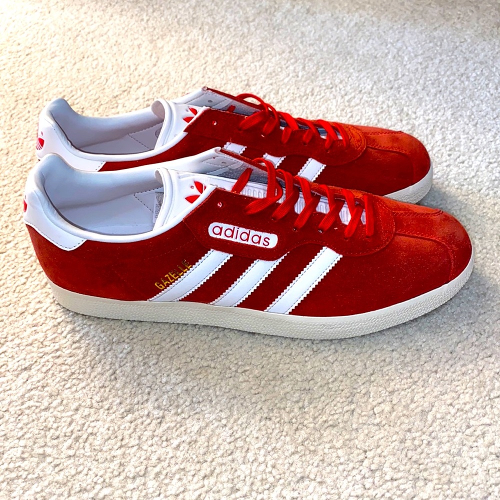 Adidas rare red gazelle men’s sneakers size 11.5 - new never worn